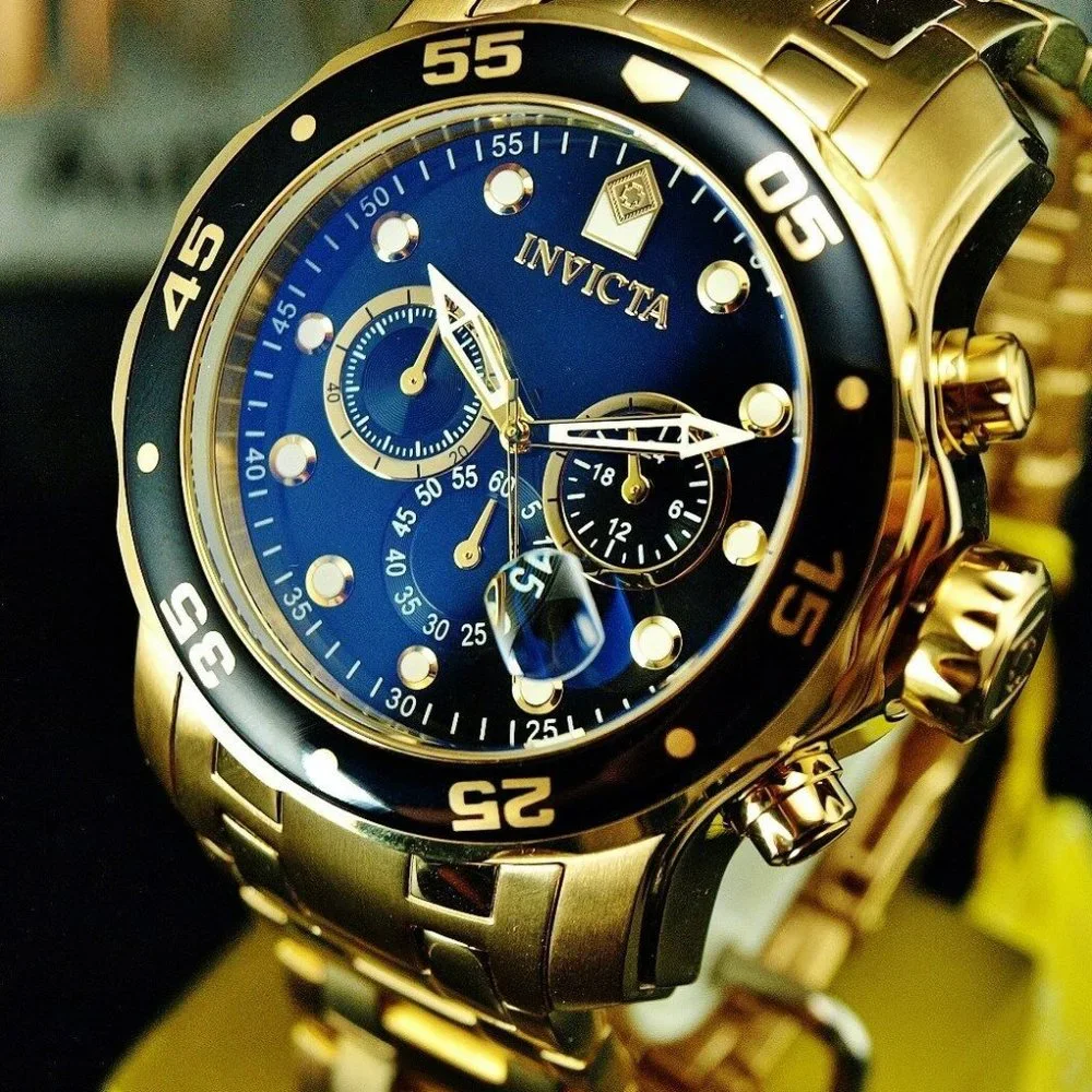 18kt Gold Professional Scuba 48mm Watch!!